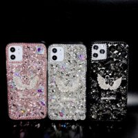 Ốp lưng kim cương 3D Bling sang trọng cho IPhone 11 12 13 14 Pro Max IP 15 16 Pro Max Vỏ kim cương pha lê lấp lánh