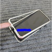 Ốp lưng kim loại hấp phụ từ tính cho Samsung Galaxy A10 với mặt lưng bằng kính cường lực