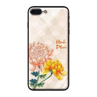 Ốp lưng kính cường lực cho iPhone 7 Plus Cúc HP - Hàng chính hãng