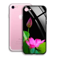 Ốp Lưng Kính Cường Lực cho điện thoại Iphone 7  8 - 03003 7883 HOASEN08  - Cúc Họa Mi - Hàng Chính Hãng