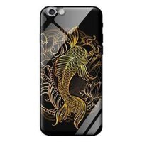 Ốp lưng kính cường lực cho iPhone 6S Cá Chép Vàng - Hàng chính hãng