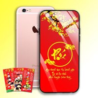 Ốp Lưng Kính Cường Lực cho điện thoại Iphone 6 Plus  6S Plus - 03002 7971 PHUC03 - Tặng kèm bao lì xì xinh xắn Chúc mừng năm mới - Hàng Chính Hãng