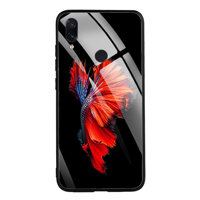 Ốp lưng kính cường lực cho điện thoại Xiaomi Redmi Note 7 - 0303 FISH03 - Hàng Chính Hãng