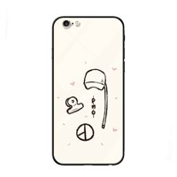 Ốp lưng kính cường lực cho iPhone 6 Plus 6s Plus Nền Nón PMO - Hàng Chính Hãng