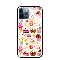 Ốp Lưng Kính Cường Lực Cho Điện Thoại IPHONE 12 PRO MAX - 0072 CAKES - Hàng Chính Hãng