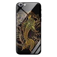Ốp lưng kính cường lực cho iPhone 6S Plus Cá Chép Vàng - Hàng chính hãng
