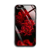 Ốp Lưng Kính Cường Lực Iphone 7 Plus  8 Plus - 03004 0599 HOABINGAN10 - In hình Hoa Bỉ Ngạn - Hàng Chính Hãng