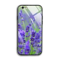 Ốp Lưng Kính Cường Lực Iphone 6  6S - 03001 7781 LAVENDER01 - in hình hoa Lavender hoa Oải Hương - Hàng Chính Hãng