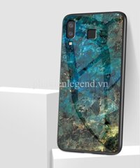 Ốp Lưng Kính Cường Lực Vân Đá Cẩm Thạch Cho SamSung Galaxy A8 Star