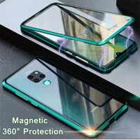 Ốp lưng kính cường lực viền kim loại bảo vệ điện thoại Huawei Mate 20 P40 P30 P20 Pro Mate20 P30Pro Magnetic Phone Case