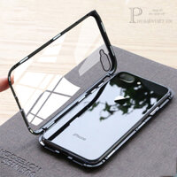 Ốp lưng kính viền kim loại iphone 7plus/8plus