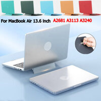 Ốp Lưng Laptop Cho MacBook Air 13,6 inch A2681 A3113 A3240 (M2 / M3) 2022 / 2024 / 2025 Đứng Mờ Chống Sốc Chống Vân Tay Trong Suốt PC Cứng Vỏ Mỏng Vỏ Da