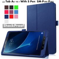 Ốp Lưng Lật Da PU Từ Tính Mỏng Cho Samsung Galaxy Tab A 6 A6 10.1 "P580 P585 Với Phiên Bản S-Pen Vỏ Máy Tính Bảng Bảo Vệ