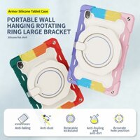 Ốp lưng Lenovo Tab M10 HD Gen 2 FHD Plus K10 TB-X306F TB-X606F TB-X6C6F dành cho trẻ em PC an toàn Silicon chống sốc kéo vòng đứng Vỏ máy tính bảng