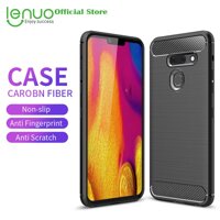 Ốp Lưng Lenuo Mềm Cho LG G8 ThinQ Ốp Silicon Sợi Carbon Chải Chống Va Đập Cho Điện Thoại Di Động Ốp Lưng TPU Cho LG G8 ThinQ [bonus]