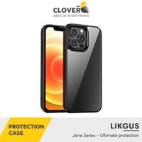 Ốp Lưng Likgus Jane Series Viền Màu Chống Sốc Không Ố Vàng Mặt Lưng Trong Suốt Chống Trầy Bảo Vệ Camera Cho 13 Pro Max