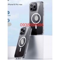 Ốp lưng Likgus trong suốt hỗ trợ sạc cho Iphone 16 Pro Max / 16 Pro / 16 Plus /16 khoe màu máy