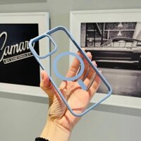 Ốp lưng Likgus trong suốt viền màu tích hợp Vòng sạc Magsafe cho iPhone 13 Pro max siêu tiện