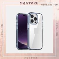 Ốp lưng Likgus trong suốt viền màu sang trọng dành cho iPhone 14 14Pro 14 Max 14 Pro Max hàng chính hãng - iPhone 14 - Xanh sierra