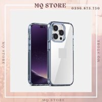 Ốp lưng Likgus trong suốt viền màu sang trọng dành cho iPhone 12 Pro Max 13 Pro Max hàng chính hãng - Xanh Seirra - iPhone 12 pro max