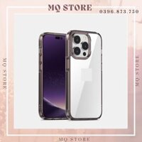 Ốp lưng Likgus trong suốt viền màu sang trọng dành cho iPhone 12 Pro Max 13 Pro Max hàng chính hãng - Viền Xám - iPhone 13 pro max