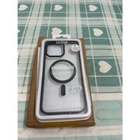 Ốp lưng likgus trong viền màu hỗ trợ Sạc magsafe cho iPhone 14 Pro,14 Pro max