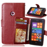 Ốp Lưng Lumia 520 4.0  Bao Da Mềm Bao Da Khe Cắm Thẻ Đứng Dành Cho Nokia Lumia 521