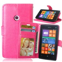 Ốp Lưng Lumia 520 4.0  Bao Da Mềm Bao Da Khe Cắm Thẻ Đứng Dành Cho Nokia Lumia 521