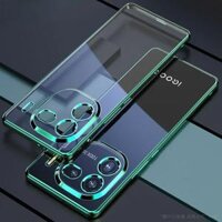 Ốp lưng mạ điện dành cho Vivo iQOO12 Pro với ống kính vỏ silicon cho tổng bộ sản phẩm