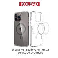 Ốp lưng Magsafe trong suốt KOLEAD - Hỗ trợ sạc không dây cho iPhone X/XS/11/12/13/14 PROMAX