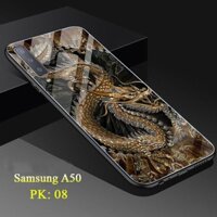 ỐP LƯNG MẶT KÍNH CƯỜNG LỰC SAMSUNG A50_RỒNG CHIẾN