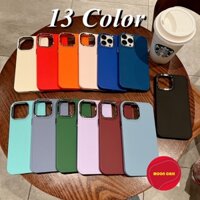 Ốp lưng màu CẠNH VUÔNG dành cho 6/6plus/6s/6splus/7/7plus/8/8plus/x/xs/11/12/13/pro/max/promax