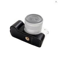 Ốp Lưng Máy Ảnh Di Động Bảo Vệ Camera Phong Cách Retro Hộp Đựng Máy Ảnh Mang Theo Túi Mở Thiết Kế Đáy Có Dây Đeo Vai Thay Thế Cho Canon EOS M50 / M50 II / M5 Came-226