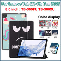 Ốp Lưng Máy Tính Bảng Cho Lenovo Tab M8 Thế Hệ Thứ 4 8.0 Inch TB-300XU TB-300FU Ốp Lưng Từ Đứng Bao