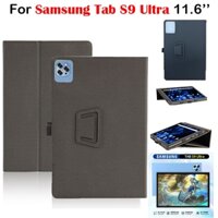 Ốp Lưng Máy Tính Bảng Samsung Tab S9 Ultra 5G Máy Tính Bảng 11.6 Inch Da Flip Case Hỗ Trợ Mặt Trước Vỏ Bảo Vệ Đứng Tab S 9 Ultra 11.6 '' 2023