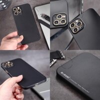 Ốp lưng MEMUMI dành cho iPhone siêu mỏng 0.3mm  bảo vệ camera-hàng chính hãng - Đen - 12 Pro Max