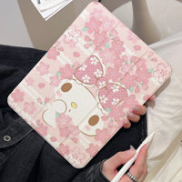 Ốp lưng mèo kitty iPad air4 / 5 / 6 pro11 2022 2024 màu hồng ba lần xoay acrylic iPad trường hợp gen5 / 6 / 7 / 8 / 9 / 10 mini6 trường hợp hoạt hình