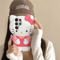 Ốp Lưng Mèo Kitty Silicon Samsung Galaxy S24 Ultra / S23 Ultra / S23 Plus / S22 Ultra Chống Sốc - BUM STORE GALAXY