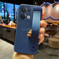 Ốp lưng miễn phí OPPO Reno13 Pro Vỏ bảo vệ reno13pro có giá đỡ dây đeo cổ tay Silicon Bao gồm tất cả Vỏ mềm chống sốc