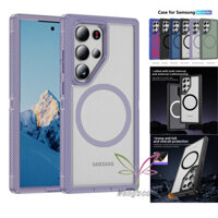Ốp Lưng Mờ Sang Trọng Cho Samsung Galaxy S25 S24 S23 S22 Ultra Plus S23 FE Sạc Không Dây Chống Rơi