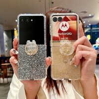 Ốp Lưng Moto Razr 50 Ultra Cho Motorola Razr 50 Ultra Razr + 2024 Imd Powder Vàng Bạc Lá Vòng Khóa Bảo Vệ Vỏ Điện Thoại Di Động