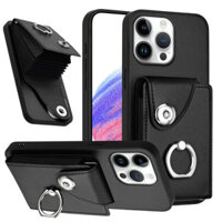 Ốp lưng Motorola Moto G35 G55 G45 G85 Edge 50 Neo Fusion Ultra Pro G Stylus Play Power 2024 5G Accordion Wallet Case, Ring Stand