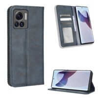 Ốp lưng Motorola Moto X30 Pro 5G Vintage Flip Cover Từ Ví Bao Da PU Hộp Đựng Thẻ