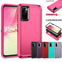 Ốp lưng nam và nữ Samsung Galaxy S24 S23 S22 S21 S20 Plus Ultra Note 20 Ultra, Chống sốc chống bụi 3 lớp Bảo vệ toàn thân Vỏ cứng tác động cao chắc chắn