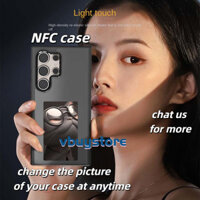 Ốp Lưng NFC Cho Samsung S24 Ultra / S23 Ultra 4 Màu NFC Ốp Màn Hình Chiếu Mực Bốn Màu Cho Iphone 16 Promax Ip 15 Ốp Lưng Cá Tính Màn Hình AI DIY HỒNG HỒNG HỒNG HƠN