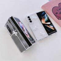 Ốp lưng ngọc trai Samsung Galaxy Z Fold6 Z Fold5 Z Fold4 Z Fold3 Ốp điện thoại di động gấp Samsung
