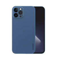 Ốp lưng nhám cho iPhone 12 Pro Max 6.7 inch siêu mỏng 0.3mm hiệu Memumi  có gờ bảo vệ camera, chống trầy, chống bụi - Hàng nhập khẩu - Màu xanh dương