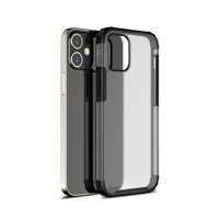 Ốp lưng nhám chống vân tay JINYA ARMOR CLEAR dành cho iPhone 12 Promax 12 Pro 12 Hàng Chính Hãng - Black - iPhone 1212 Pro