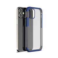 Ốp lưng nhám chống vân tay JINYA ARMOR CLEAR dành cho iPhone 12 Promax 12 Pro 12 Hàng Chính Hãng - Blue - iPhone 1212 Pro