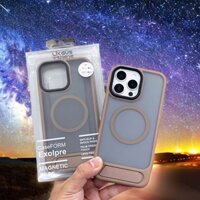 Ốp Lưng Nhám Mờ Chống Bám Vân Tay Likgus Valor Case Tích Hợp Chân Đế Hỗ Trợ Sạc Không Dây Magnetic Cho iPhone 16 promax